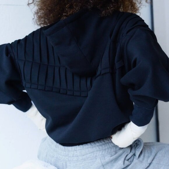 NWT FP Movement Pick It Up Pleat Detail Hoodie $148 Size XS - Picture 5 of 13